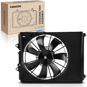 A-Premium A/C Condenser Fan Assembly Compatible with Select Acura Models - RDX 2019 2020 2021 2022, 2.0L - Replace# 386155YFA01PFM