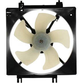 TRQ Right A/C Contenser Cooling Fan Assembly Side Cassenger Side متوافق مع 2005-2014 Subaru Legacy Outback SU3115116
