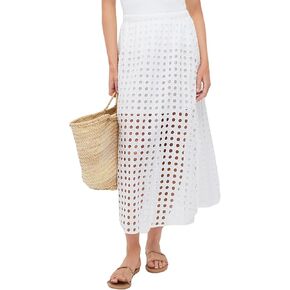 Ailoqing 2025 Summer Disual Long Long for Women Cotton Eyelet Beach Maxi Maxi مع تحتها in Kuwait