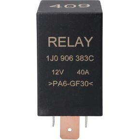Hisport 409 Relay Pue Pump Relay 7 Pin 1J0906383C متوافق مع Audi VW Volkswagen Jetta Golf Passat GTI MK4 BEETLE بديل 1J0906383B 1J0906383