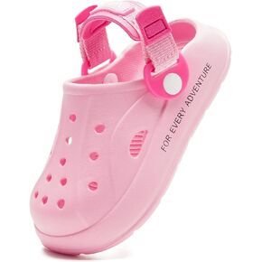 HEVA Boys Girls Garden Clogs Lightweight Beach Sandals Breathable Slip On Water Shoes for Toddler/Little Kids