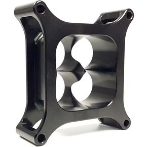 Super Sucker Carby Spacer For 4150 Series Type Carburettor Billet Aluminum (Black, 2 inch) in Kuwait