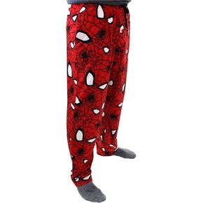 Marvel Spider-Man Mens Plush Fleece Lounge Pajama Pants