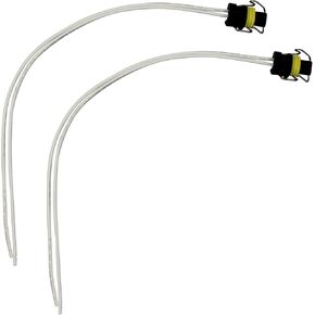2 wire Fuel Injector Connector Pigtail Wiring Loom 645-1001 for Caterpillar C7 C9 Excavator IPR Valve 7.3 6.0 VGT 6.0 6.7 for Diesel Trucks Plug Wire Harness Crimp Splices(2 pcs)