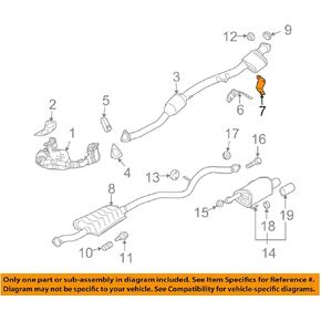 Subaru 2010-2020 Legacy and Outback 2.5L Exhaust Pipe Hanger Bracket - 44521AA090 - Genuine OEM