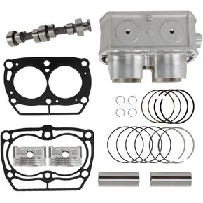Cylinder Camshaft Piston Top End Gasket Kit Replacement for Polaris Ranger 800 XP Crew RZR 4 800 Sportsman 800 X2 800 2204393 5254357 5247360