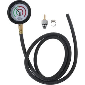 CMTOOL Exhaust Back Pressure Tester Kit with Carton Packaging, Professional Car Exhaust Back Pressure Gauge with 6-Foot Hose, with Adapter & Hose Clamp