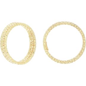 Three-Rows Diamond Ring in 18kt Yellow Gold and Sterling Silver (8)