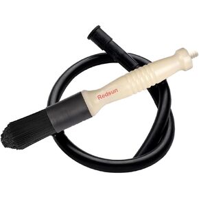 Flow-Thru Parts Washer Brush Parts Cleaning Brush(3.6 Ounce,10.62 Inch) with 28 Inch Long Hose Connects to Parts Washer Nozzle (White)