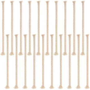 20 PCS 1/4 "مصباح زيت مستدير الفطائر ، فتيل القطن لمصابيح الزيت مصباح مضفر بديل للاستبدال لمصباح الشمعة ، مصباح الزيت فقط
