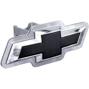 Au-Tomotive Gold ، Inc. Class III Trailer Hitch Plug For Chevrolet Black Logo (Chrome on Bressed)