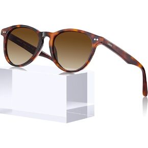 Carfia Retro Womens Sunglasses استقطاب خلات بيضاوية متين 5 برميل مفصلات UV400 حماية in Kuwait