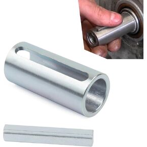 Gas Engine Pulley Crank Shaft Sleeve Adapter, 3/4" to 1" Stainless Steel Shaft Adapter Pulley Predator, Pulley Bore Reducer Bushing Sheave with Step Key (Silver)
