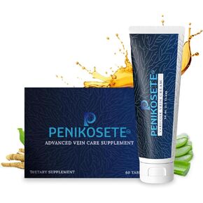 Penikoste Advanced الدوالي الحزمة Care Care (2 Pack) - 1 Dirculation Direculation Support Cream | أمريكا الأول من آشواغاندا كريم | 60 من السهل تبديل بونارنافا ، الكركم أقراص الايورفيدا.