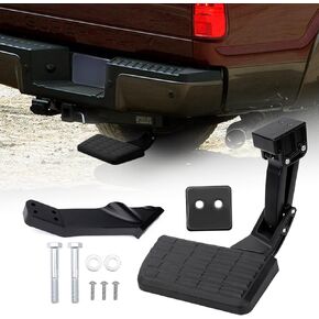 Truck Side Step Compatible with Chevrolet Silverado 1500 2019-2024/1500 LD/LTD 2002-2023 | 75323-01A | Anti-Slip, Retractable Bed Step | Durable & Corrosion-Resistant |400 lbs Capacity