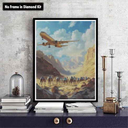 zariocy 5d مجموعات الفن الماس للبالغين القط، diy الماس اللوحة الفنية المشهد الليلي جولة الحفر الكامل الكريستال الماس لوحات التطريز الفنون الحرفية للمنزل مكتب جدار ديكور 12x16 بوصة in Kuwait