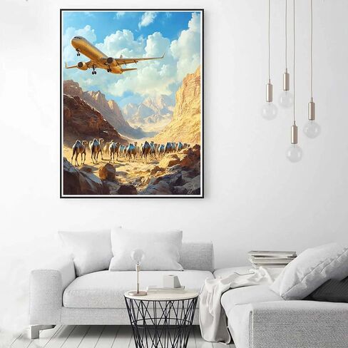 zariocy 5d مجموعات الفن الماس للبالغين القط، diy الماس اللوحة الفنية المشهد الليلي جولة الحفر الكامل الكريستال الماس لوحات التطريز الفنون الحرفية للمنزل مكتب جدار ديكور 12x16 بوصة in Kuwait