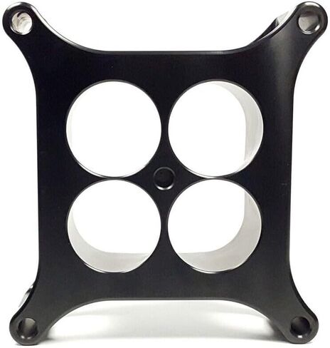 Super Sucker Carby Spacer For 4150 Series Type Carburettor Billet Aluminum (Black, 2 inch) in Kuwait