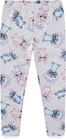 Disney Lilo & Stitch ، Minnie Mouse ، Frozen Princess Girls 3 Pack Legging Pants for Little Kids to Big Kids in Kuwait