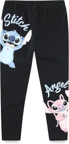 Disney Lilo & Stitch ، Minnie Mouse ، Frozen Princess Girls 3 Pack Legging Pants for Little Kids to Big Kids in Kuwait