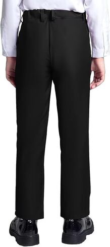 DHTS Boys Dress Pants (Size 2-20 Years) Slim Fit Uniform Pants for Toddler & Teens in Saudi Arabia