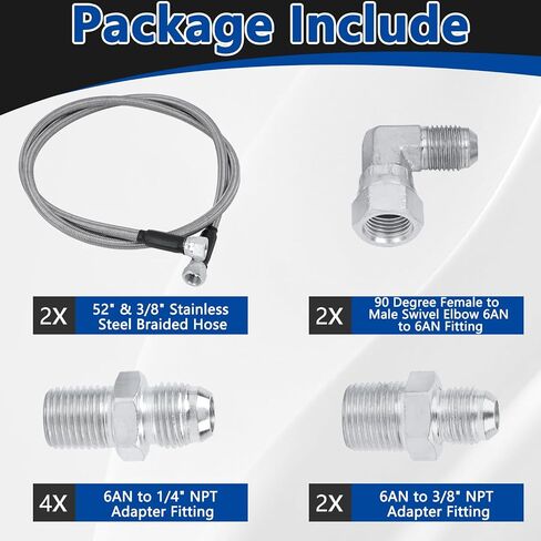 مجموعة خراطيم برودة 6an 70 '' ، متوافقة مع GM Chevy Transmission 4l80e Th350 Th400 4l60e in Saudi Arabia