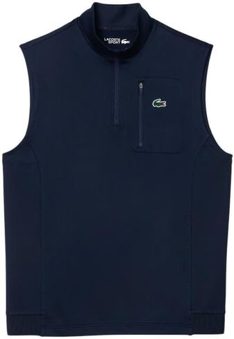 Lacoste mens Sport Quarter Zip Layering Golf Vest in Saudi Arabia