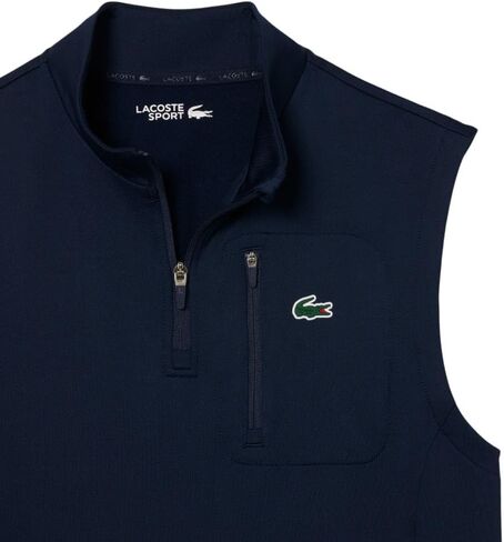 Lacoste mens Sport Quarter Zip Layering Golf Vest in Saudi Arabia