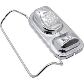 Chrome Master Cylinder Cover Cap Single Bail Bendix Fits 1973-1983 Ford Style 302 ROD