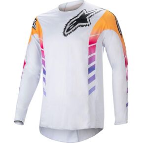 Alpinestars 3767523-9243-XXL: Techstar Le Daytona 23 Jersey Grey/Orange Fluo/Rhodamine 2X