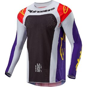 Alpinestars 3767024-4031-XL: Techstar Ocuri Jersey Hot Orange/Purple/Black Xl