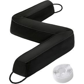 Comfyanno 38 inch Weighted Door Draft Stopper for Front Door, Easy to Use Heavy Door Bottom Cold Air Blocker, for Exterior, Apartment, Back Door, Fits Door Gap Up to 3", 2.2lb