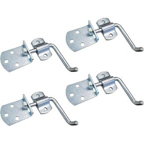 Mega Cargo Control 4 - Pack Straight Side Gate, Latch Set for Utility Trailer, Stake Body Gates, Sheds, Wood, Trucks, & Trailers