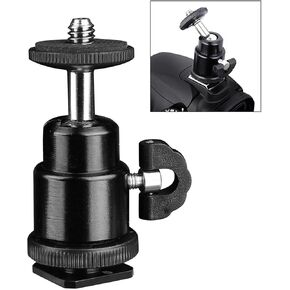 Reflex Camera Universal Motorcycle Helmet Chin Mount for Go Pro, Insta 360, D J I, – Adjustable POV Action Camera Holder, Durable Non-Slip Design, Compatible with Smartphones