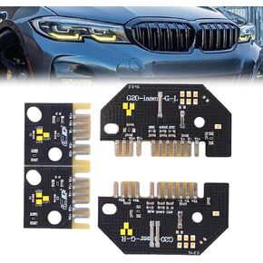 4pcs Lemon Lemon Drl Angel Eyes Leed Boards مجموعة متوافقة مع G20 G21 320i 330i M340i 2019-2022 ، LED LED أثناء النهار ، لوحات DRL ANGLE ANGLEDEN