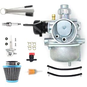16100-GCF-672 Carburetor لـ Honda XR70 CRF70 XR70R CRF70F محركات المكربن ​​مع مرشح الهواء وخزان الوقود الغاز Petcock