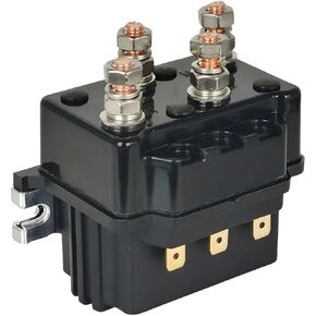 12V 500A Winch Solenoid Relay Contactor 8000LB - 15000LB ATV UTV SUV Thumb Truck Boat 4x4 Vehicle Compatible with Warn for Polaris Control Controller Battery Powered