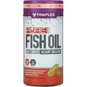FINAFLEX Pure Fish Oil - 100 Softgels - Promotes Cardiovascular Function, Supports Memory & Focus - with Omega-3 Fatty Acids - 100 Servings