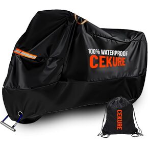 Your Ride! Heavy Duty Motorcycle Cover Waterproof Outdoor 210 Oxford Fabric with Heat Sealed Seams Ultra Waterproof Fits up to 96.5" All Weather Scooter Cover for Sport Bike with Carry Bag
