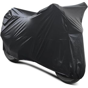 Motorcycle Cover Soft Stretch Waterproof Motor Cover Dustproof Durable Motorbike Cover for Indoor and Outdoor, 96 inches