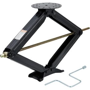 Camper Trailer Stabilizer Leveling Scissor Jacks, Car Scissor Lift Jack with 4"-30" Height Adjustable, 7500 Lbs Heavy Duty RV Scissor Jack with Crank Handle for Travel Trailer Camper