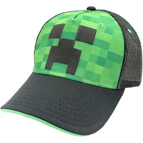 Minecraft Creeper Face Mesh Comfort Youth Hat