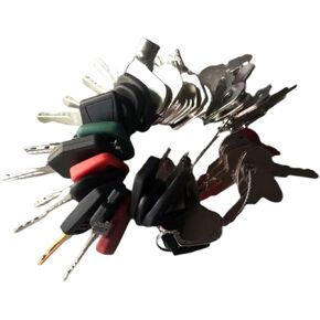 Universal Equipment Keys Set, 41PCS Heavy Construction Equipment Keys, Master Machine Keys Set, Construction Ignition Key Compatible with Excavators, Loaders, Tractors