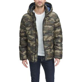 Tommy Hilfiger Mens Hooded Puffer Jacket (Standard and Big & Tall)