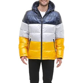 Tommy Hilfiger Mens Hooded Puffer Jacket (Standard and Big & Tall) in Saudi Arabia