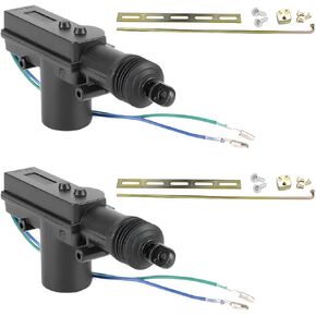 مشغل قفل باب السيارة ، 2pcs 12v 2 سلك مجموعة أدوات قفل السيارات المركزية للسيارات المركزية ، وملحقات استبدال المركبات ، Universal لشاحنات سيدان سيارات الدفع الرباعي