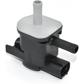 Vacuum Purge Valve, High Temperature EVAP Purge Valve Replacement, 2 Pin Plug and Play Standard Replacement, Compatible with 136200-7010 90910-12276 (Black)