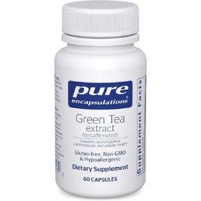 Pure Encapsulations Green Tea Extract (Decaffeinated) | Hypoallergenic Antioxidant Support for All Cells in The Body* | 60 Capsules