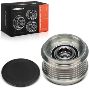 A-Premium Alternator Freewheel Clutch Pulley Compatible with Audi A4 2009-2014/2016, Q5 2011-2012, A5 2010-2015, A6 2012/2014, A4 A5 A6 Quattro, 2.0L, 6 Grooves Clockwise