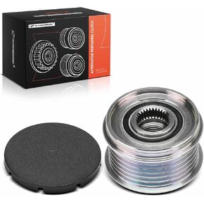 A-Premium Alternator Freewheel Clutch Pulley Compatible with Nissan Rogue 2014-2019 2.5L, 6 Grooves Clockwise